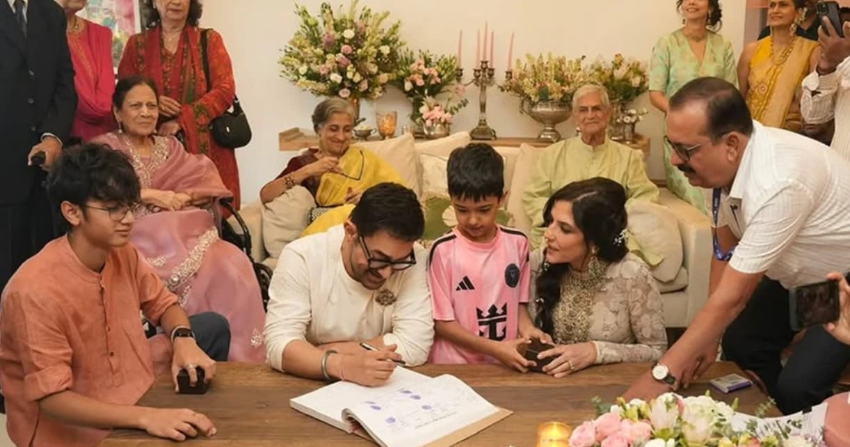 দীর্ঘ ২৫ বছরের অপেক্ষার অবসান, তিন সন্তানের সাক্ষী হয়ে গৌরী স্প্র্যাটকে বিয়ে করলেন আমির খান