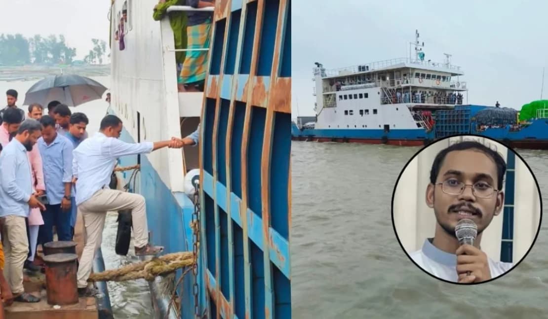 নোয়াখালীতে এমপি মাসউদকে তুলতে মাঝনদী থেকে ফেরি ফেরত, ক্ষুব্ধ সাধারণ যাত্রীরা