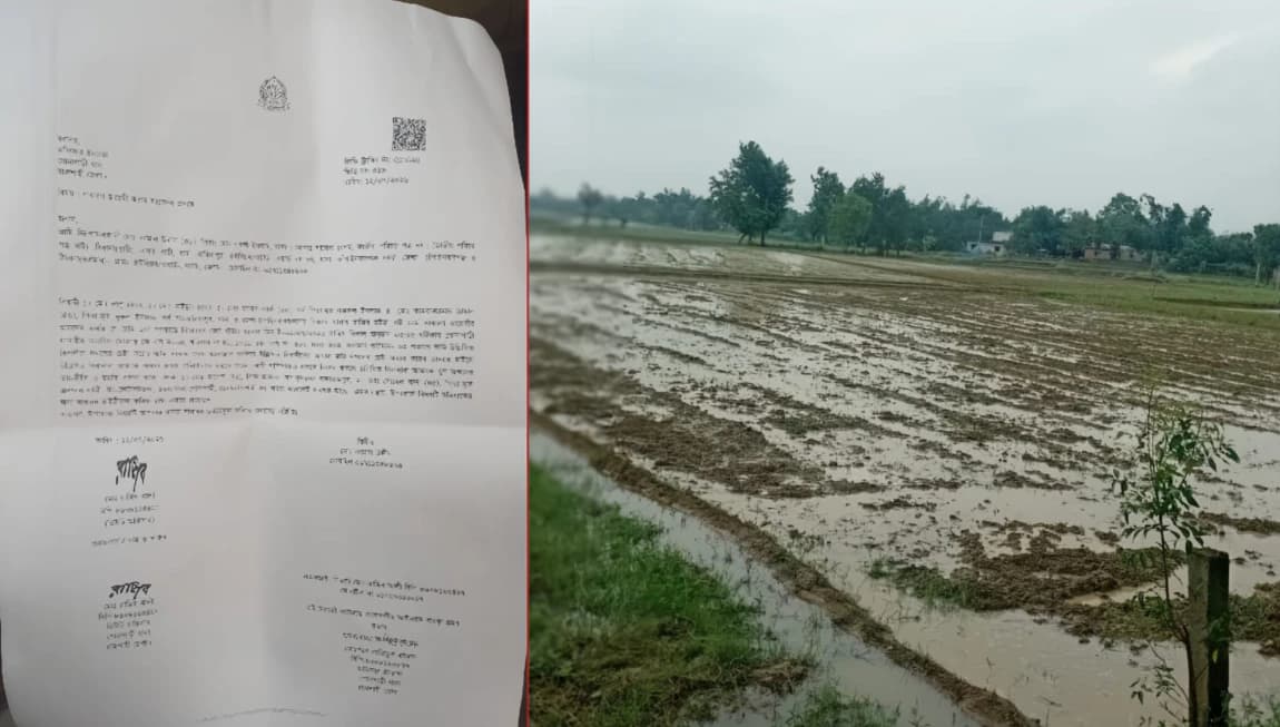 জমি সংক্রান্ত বিরোধে গোদাগাড়ীতে সীমানা পিলার ভাঙচুর ও প্রাণনাশের হুমকির অভিযোগ থানায় জিডি