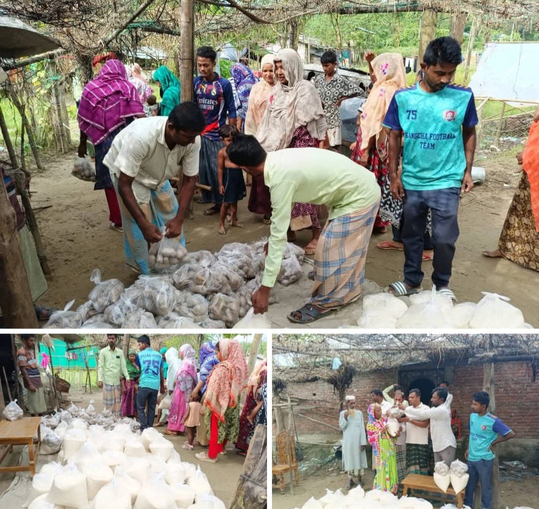 নিজস্ব অর্থায়নে বান্দরবানের ২৫০টি অসহায় পরিবারের মাঝে খাদ্যসামগ্রী বিতরণ ইসমাইল মেম্বারের পরিবারের