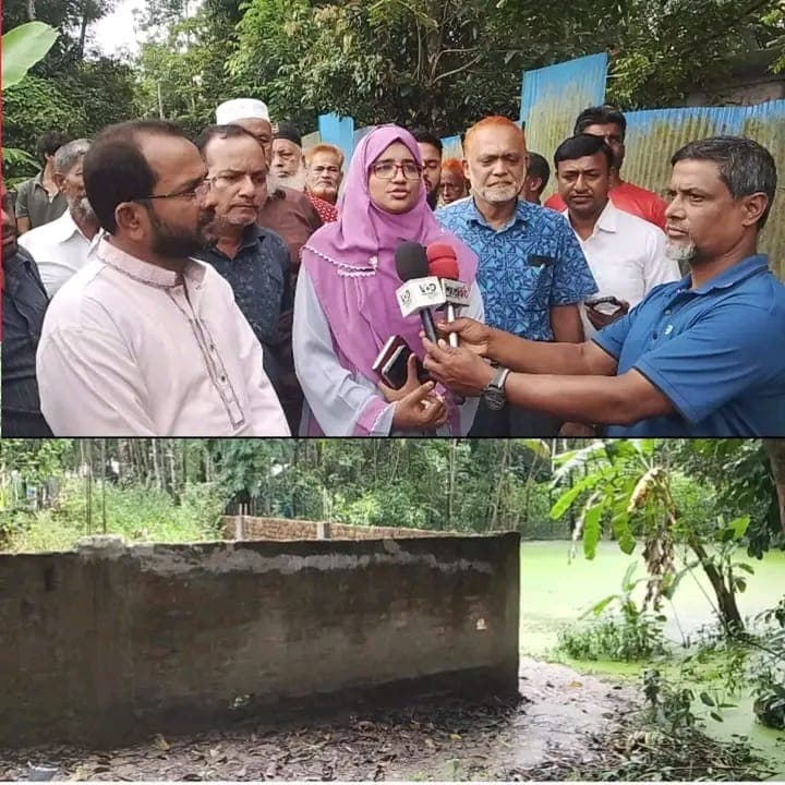 ফেনীর তেতৈয়ায় চলাচলের রাস্তা বন্ধ করে দেয়াল নির্মাণ, ঘটনারস্থল পরিদর্শন করেন সদর ইউএনও 