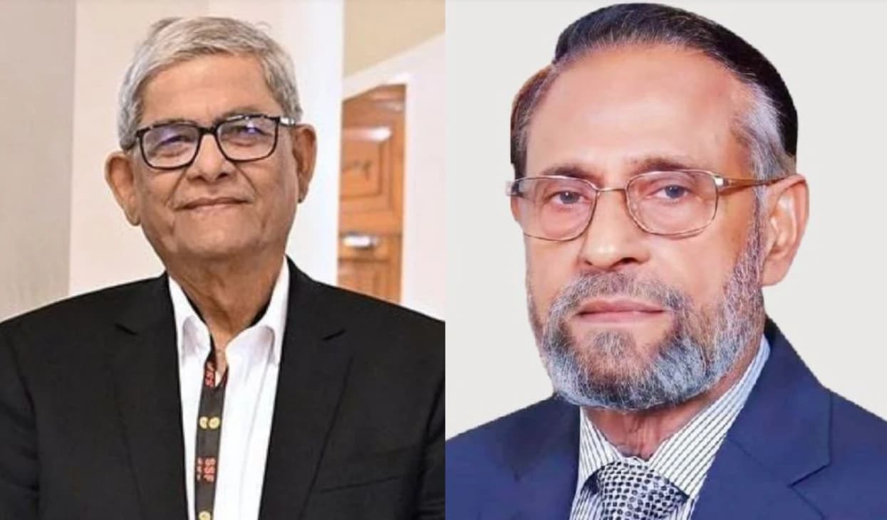 রাষ্ট্রপতি নির্বাচিত মির্জা ফখরুলকে অভিনন্দন ও শুভেচ্ছা জানালেন ১১ দলীয় জোটের প্রার্থী অলি আহমদ