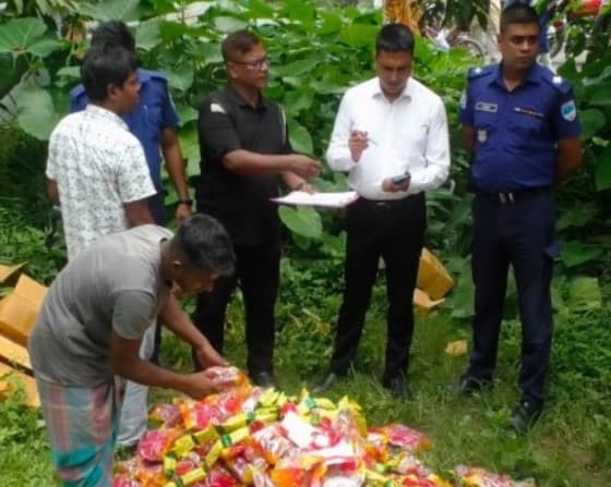 শিশু খাদ্যে ভেজালে পুলেরহাটে তানসীপ ট্রেডার্সকে লক্ষ টাকা জরিমানা