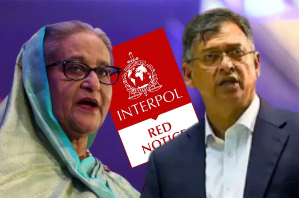 শেখ হাসিনাকে ফিরিয়ে আনতে ইন্টারপোলে রেড নোটিশের আবেদন জানালো সরকার, ভারতকেও অনুরোধ