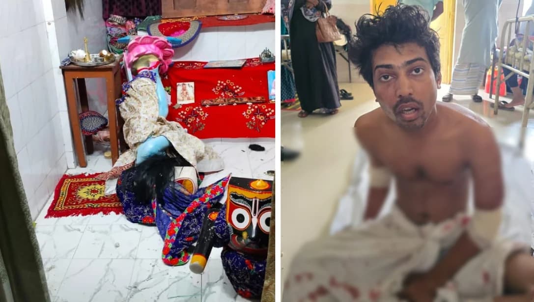 পাবনা ইস্কন মন্দিরে প্রতিমা ভাঙচুর করে গণপিটুনির শিকার বিশ্ববিদ্যালয় শিক্ষার্থী, স্তম্ভিত সবাই