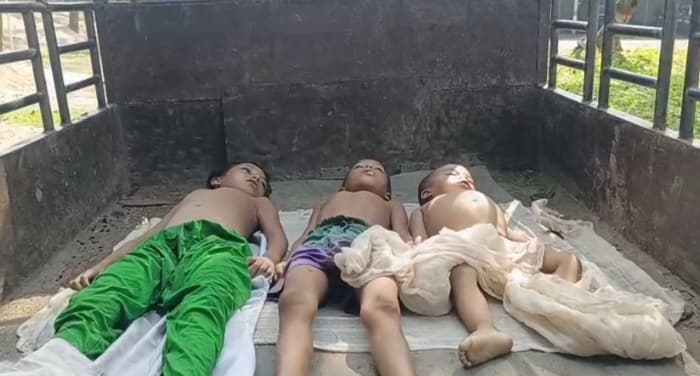 সুনামগঞ্জের তাহিরপুরে কিটনাশক খাইয়ে তিন অবুঝ সন্তানকে হত্যা,পিতারও কীটনাশক পান
