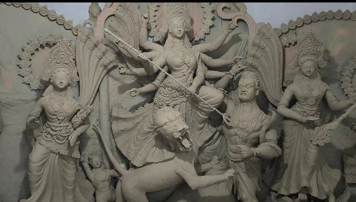 কাঁঠালিয়ায় ৪৭ মণ্ডপে শারদীয় দুর্গাপূজা