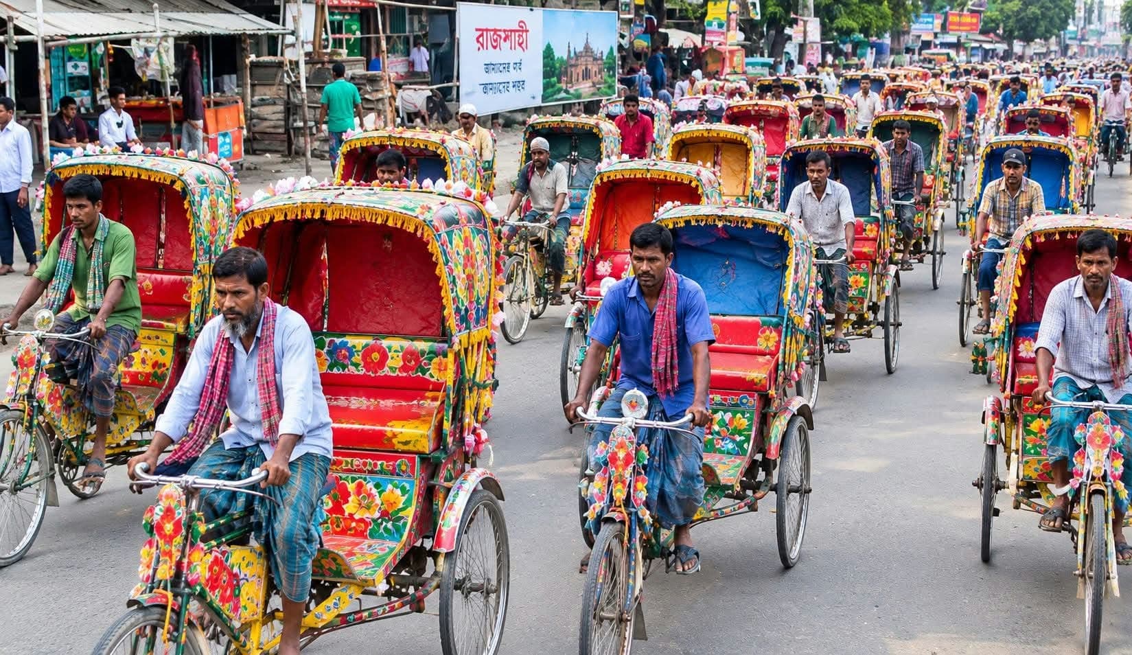 রাজশাহীতে বাড়ছে রিকশা, যানজট কমাতে ৮ দফা প্রস্তাব