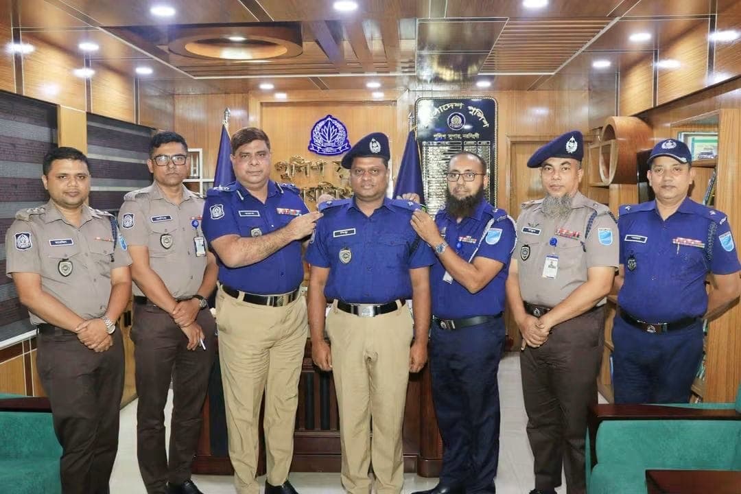 নরসিংদীতে পদোন্নতি পেয়ে পরিদর্শক হলেন পিন্টু কুমার চৌধুরী