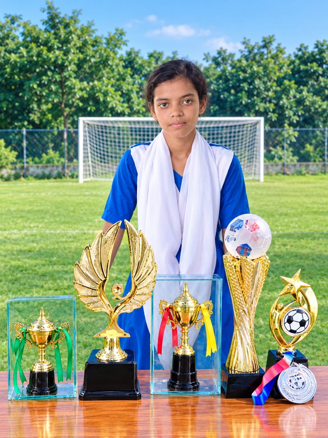 দারিদ্র্যকে হার মানাতে চায় কিশোরী আখি, স্বপ্ন দেশের সেরা ফুটবলার হওয়া