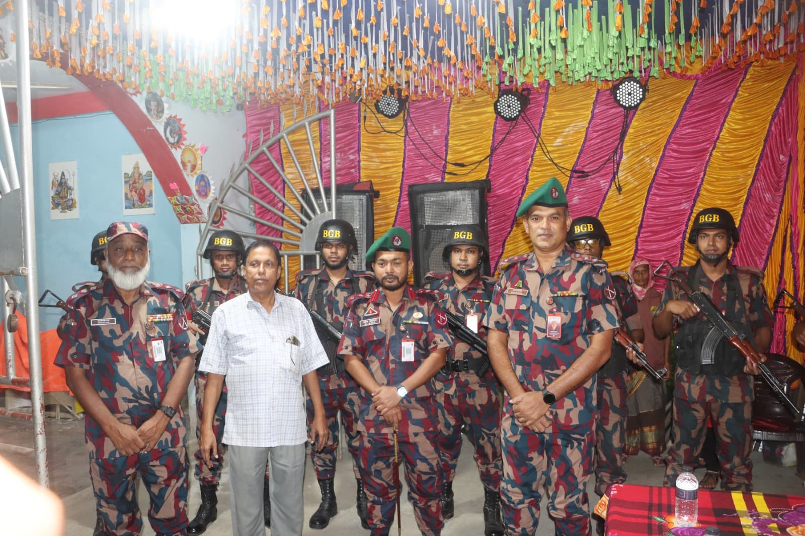 দুর্গাপূজায় ১৩ মণ্ডপে নিরাপত্তা জোরদার করেছে ৫৯ বিজিবি