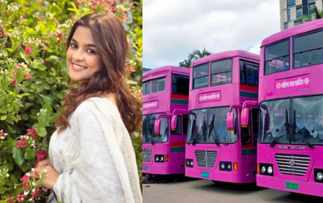 গোলাপি বাস নিয়ে ট্রলকারীদের কড়া জবাব দিলেন সাদিয়া আয়মান, নারীদের ক্ষমতায়নে দিলেন স্পষ্ট বার্তা