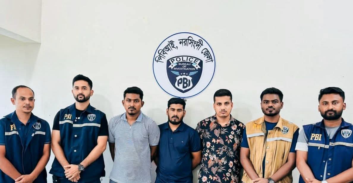 ৪ লাখ টাকা লুটে অপহরণ, নরসিংদীতে পিবিআইয়ের জালে মুক্তিপণ চক্রের ৩ সদস্য