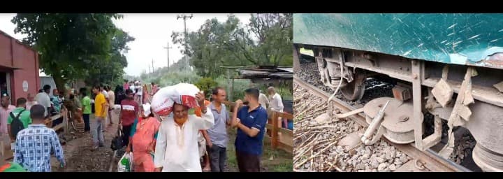 আতঙ্কিত যাত্রীদের ছোটাছুটি, রাজশাহীতে ঢালারচর এক্সপ্রেস লাইনচ্যুত হয়ে বন্ধ সারাদেশের রেল যোগাযোগ