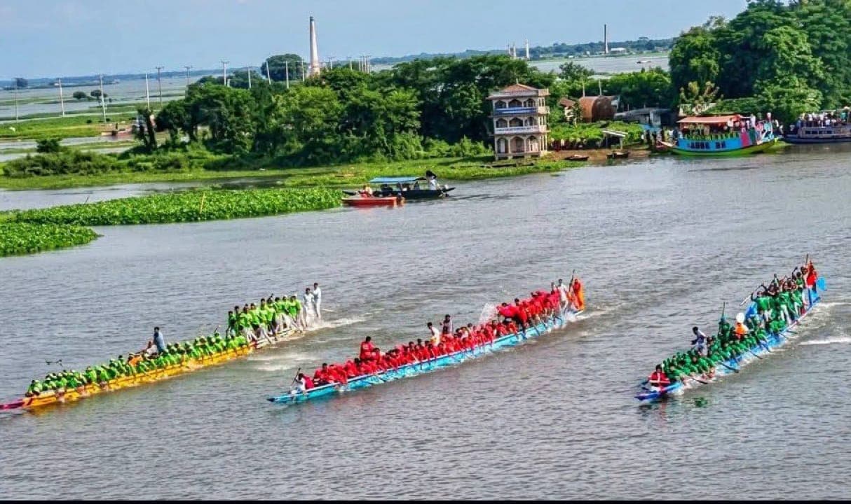 তিতাসের বুকে ফিরল প্রাণের স্পন্দন, তিন বছর পর জমজমাট নৌকা বাইচে মাতল হাজারো মানুষ